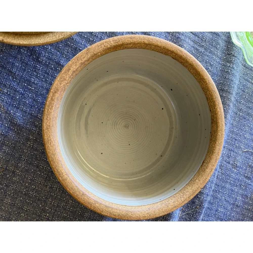 Vintage Studio Pottery Covered Dish Jar Stoneware‎ Lidded Rustic VTG